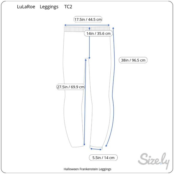 LuLaRoe Leggings Plus Size Frankenstein Monster - Picture 5 of 7